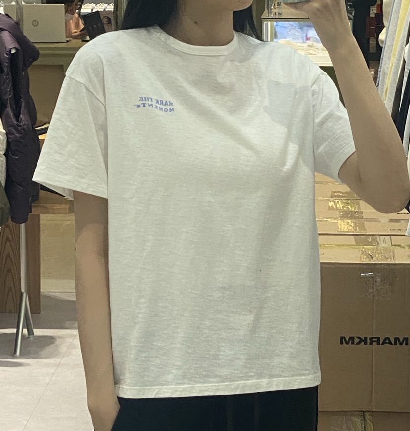 韓國 Markm WAVE SLOGAN GRAPHIC SLUB T-SHIRT【MA055】 - STT Mall HK 靚太網購