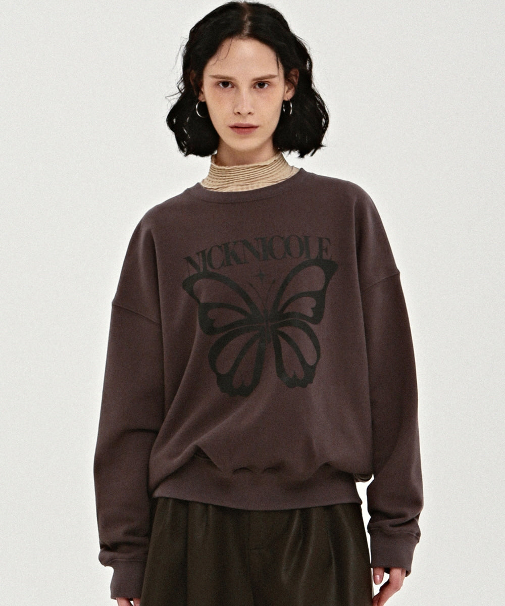 韓國 Nick Nicole Butterfly Bold Twinkle Sweatshirt【NK002】