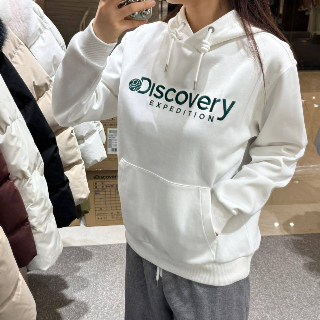 韓國 Discovery LOGAN Hoodie【DY015】 - STT Mall HK 靚太網購