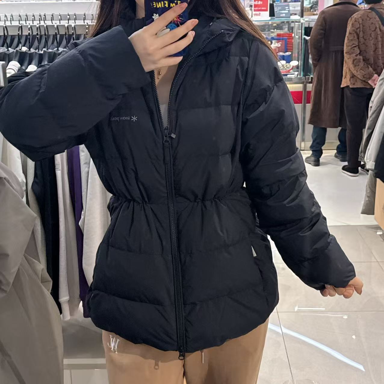 韓國 Snowpeak Landair Women's Hooded Mid-Length Down Jacket (鴨絨)【SN066】