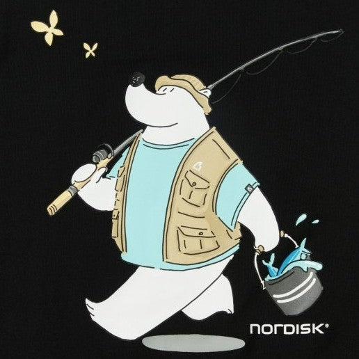 韓國 Nordisk Fishing Cartoon Polar Bear Back Short Sleeve T-Shirt【NK003】