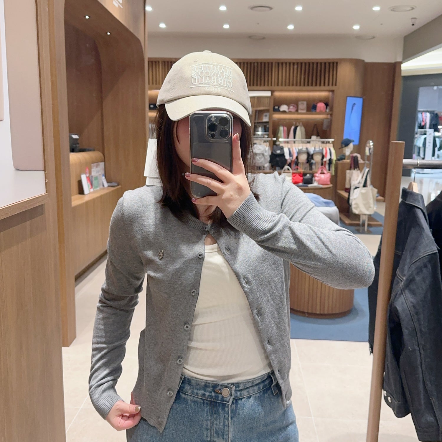 韓國 Marithe Francois Girbaud W Round Neck Cardigan 【MF294】
