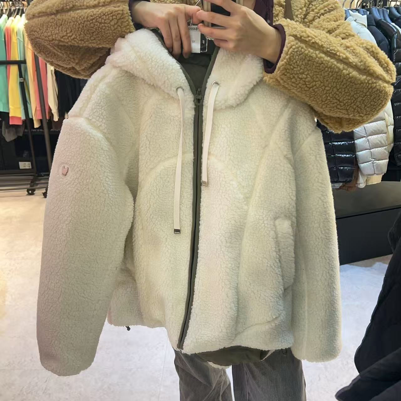 韓國 LifeWork Women's New Bubbling Mix Reversible Hooded Jumper【LW001】