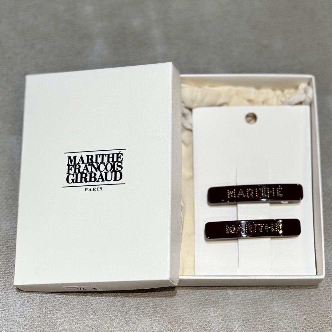 韓國 Marithe Francois Girbaud Regular Logo Metal Ball Hair Pin 2Pack【MF710】