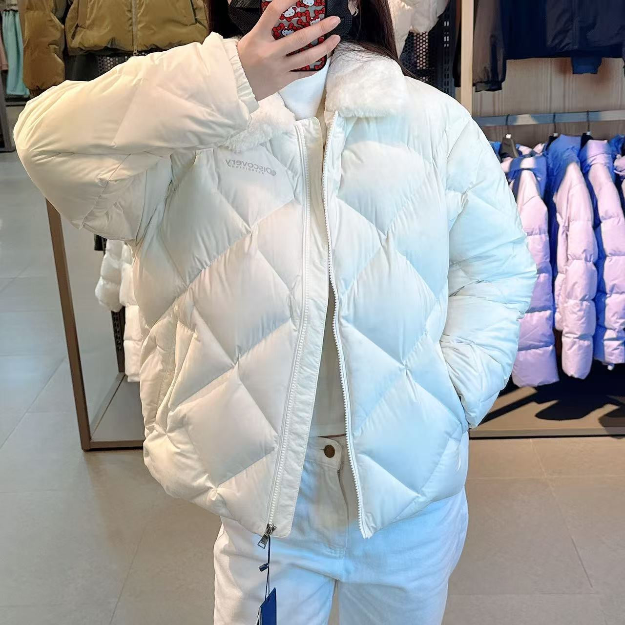 韓國 Discovery Women's Melrose Tube Goose Down Short Padding (鵝絨)【DY127】