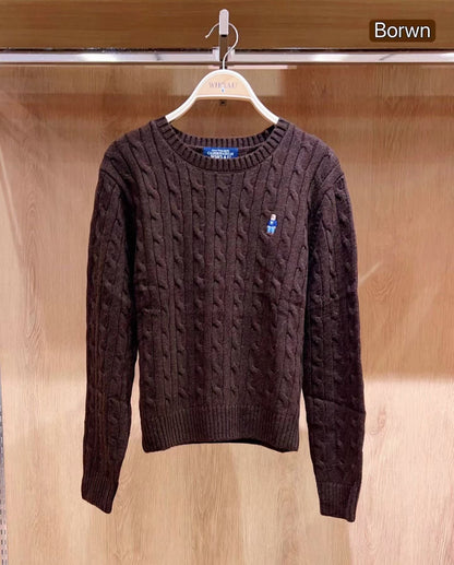 韓國 WhoAU Steve Cable R-neck Pull over【WA193】