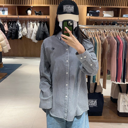 韓國 Marithe Francois Girbaud Gingham Check Shirt 【MF223】
