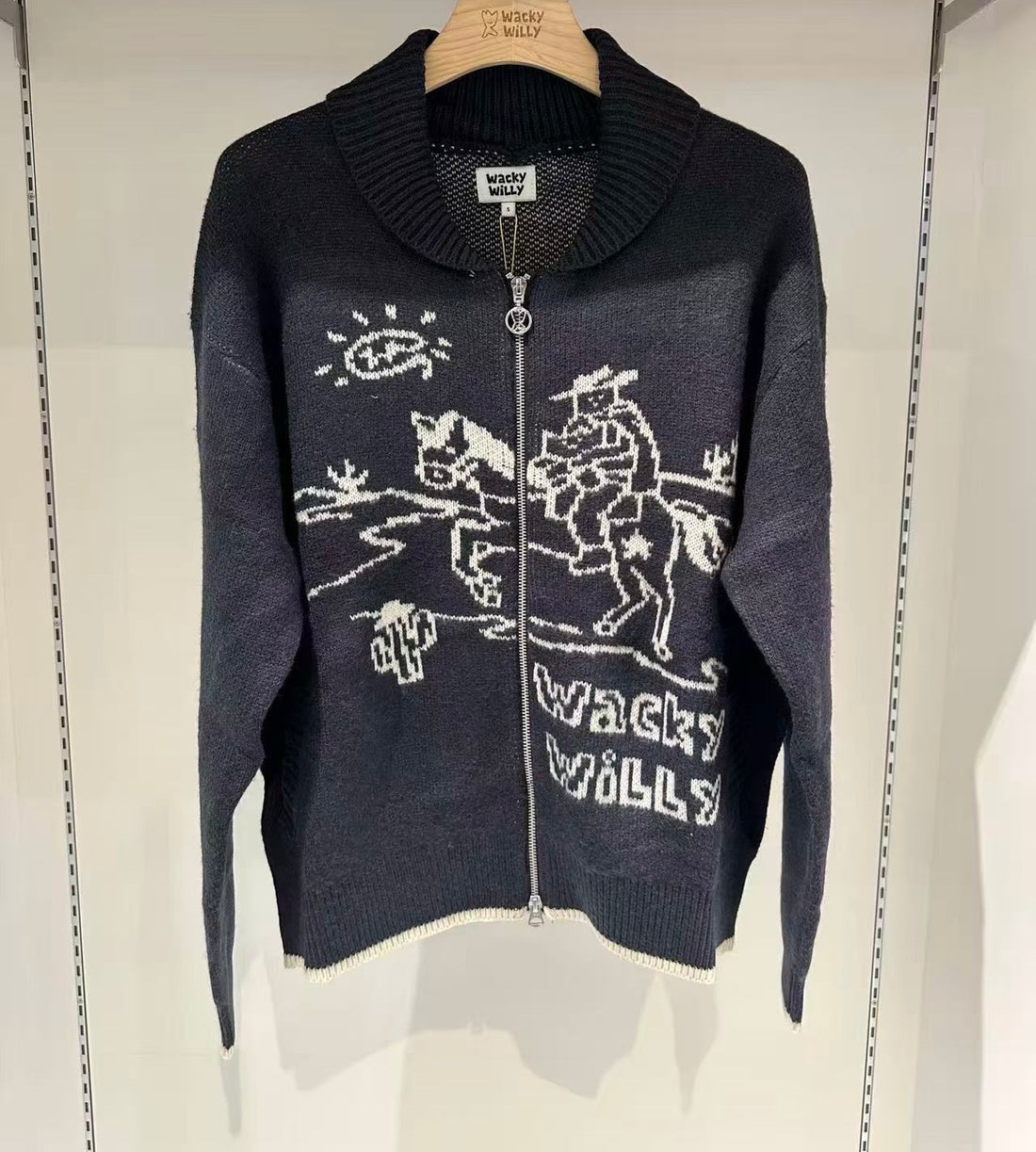 韓國 Wacky Willy Western Graphic Cardigan【WW104】