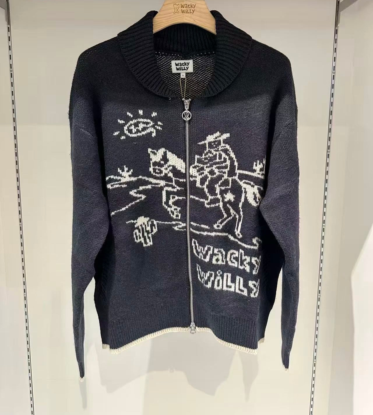 韓國 Wacky Willy Western Graphic Cardigan【WW104】