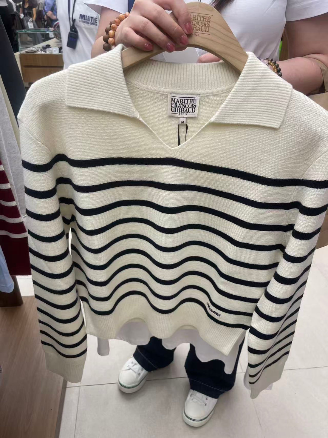 韓國 Marithe Francois Girbaud W Classic Logo Long Sleeve【MF687】