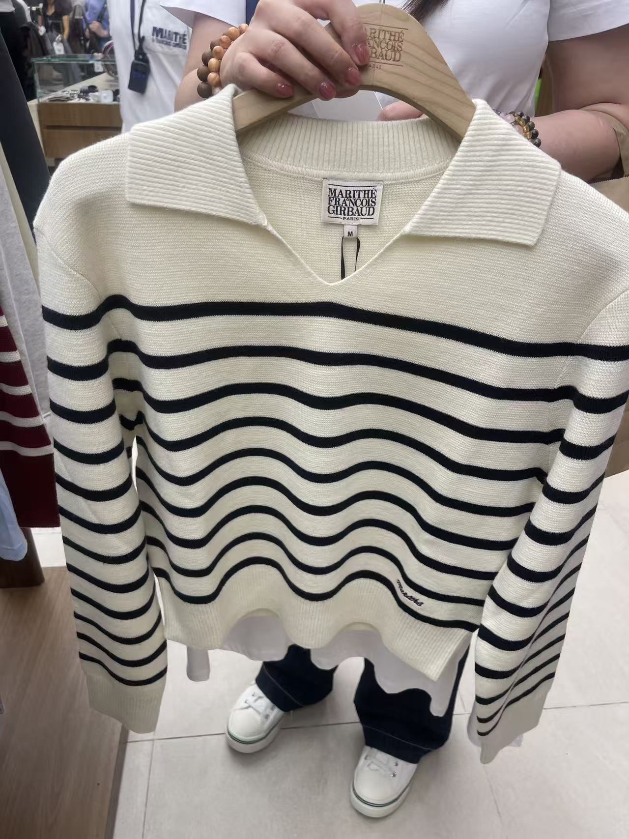 韓國 Marithe Francois Girbaud W Classic Logo Long Sleeve【MF687】