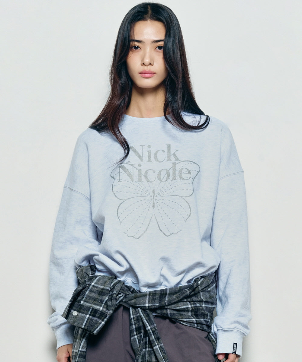 韓國 Nick Nicole Butterfly Signature Sweatshirt【NK001】