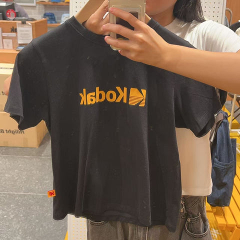 韓國 Kodak Big Logo Askin Short Sleeve T-Shirt【KK007】