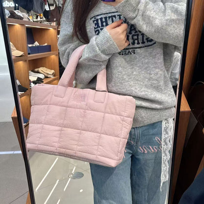 韓國 Marithe Francois Girbaud Classic Logo Padding Tote Bag【MF775】