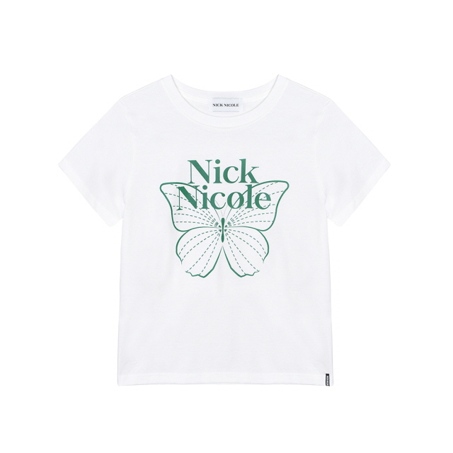 韓國 Nick Nicole BUTTERFLY NICOLE LABEL SLIM TOP (中長款) 【NN140】