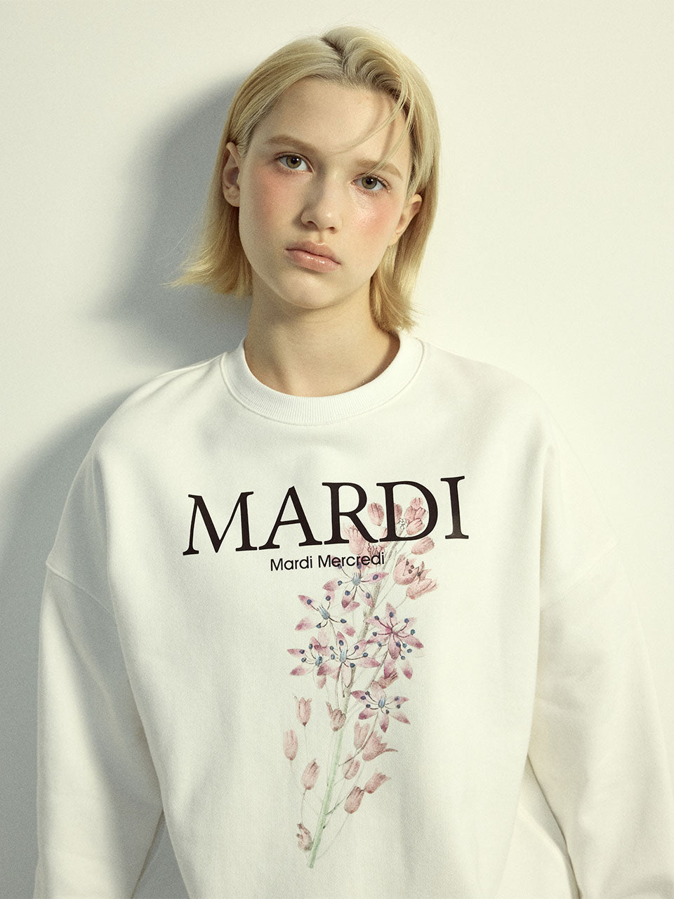 韓國 Mardi Mercredi Sweatshirt Lilies 01【MM208】