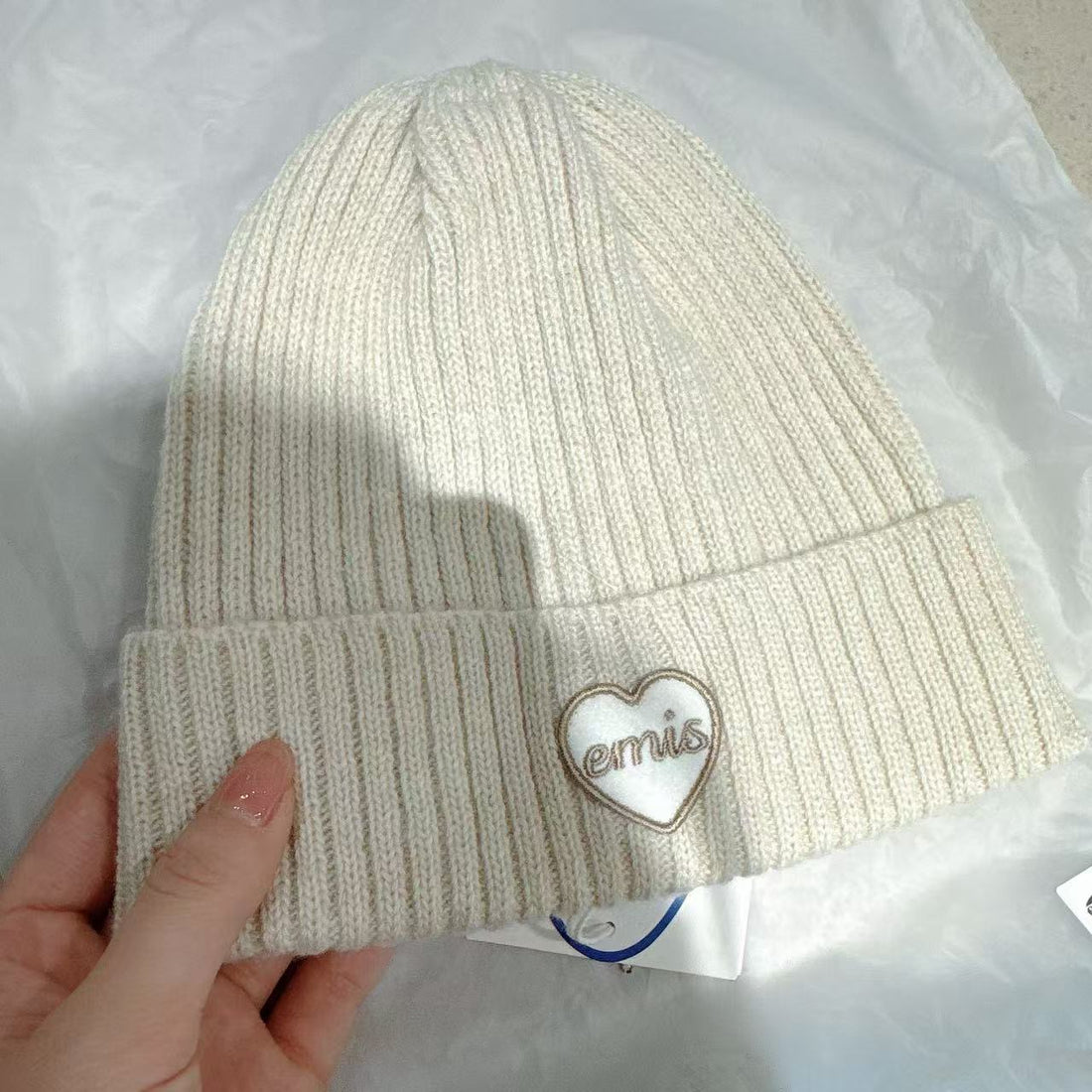 韓國 EMIS Heart Wappen Beanie【ES100】