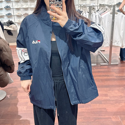 韓國 FILA Logo Sleeve Color Block Windbreaker【FA004】