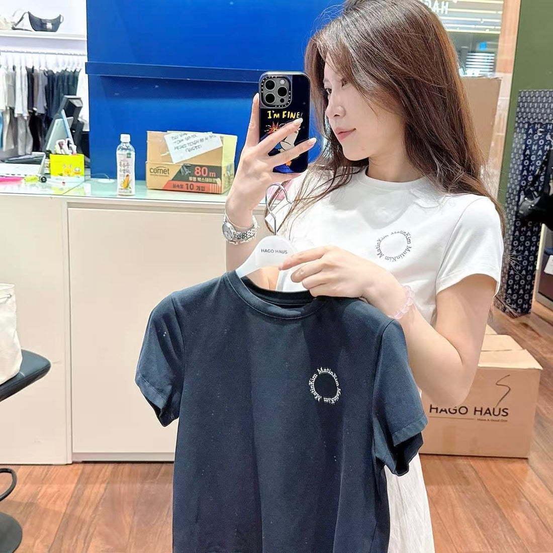 韓國 MK Crop T-Shirt【MK008】