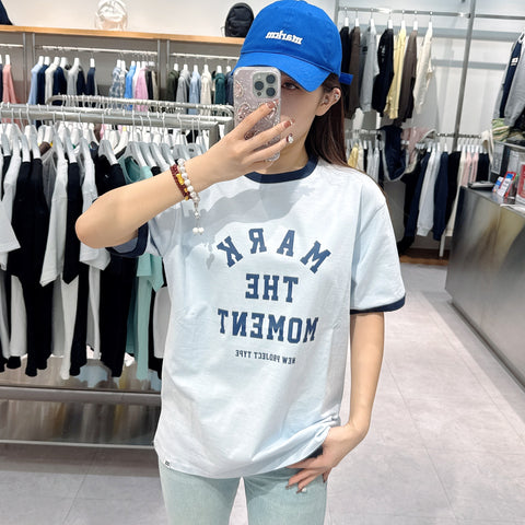 【現貨】韓國 Markm SLOGAN GRAPHIC RINGER T-SHIRT【MA088】