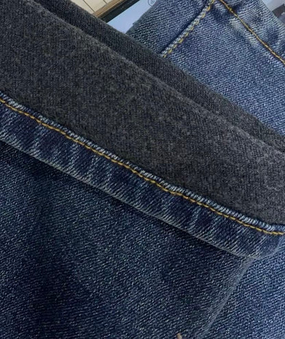 韓國 HowLuk 牛仔褲 刷薄毛 (冬季款)【H2564】