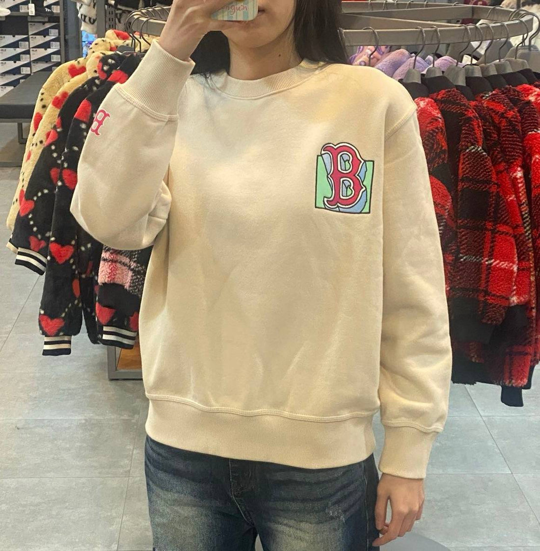 韓國 MLB  LIKE Cartoon Fleece Mega Overfit 【MB034】 - STT Mall HK 靚太網購