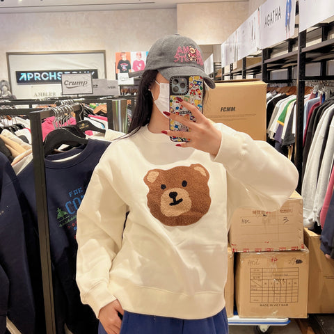 韓國 Ambler Boucle bear Sweatshirt【AR037】 - STT Mall HK 靚太網購