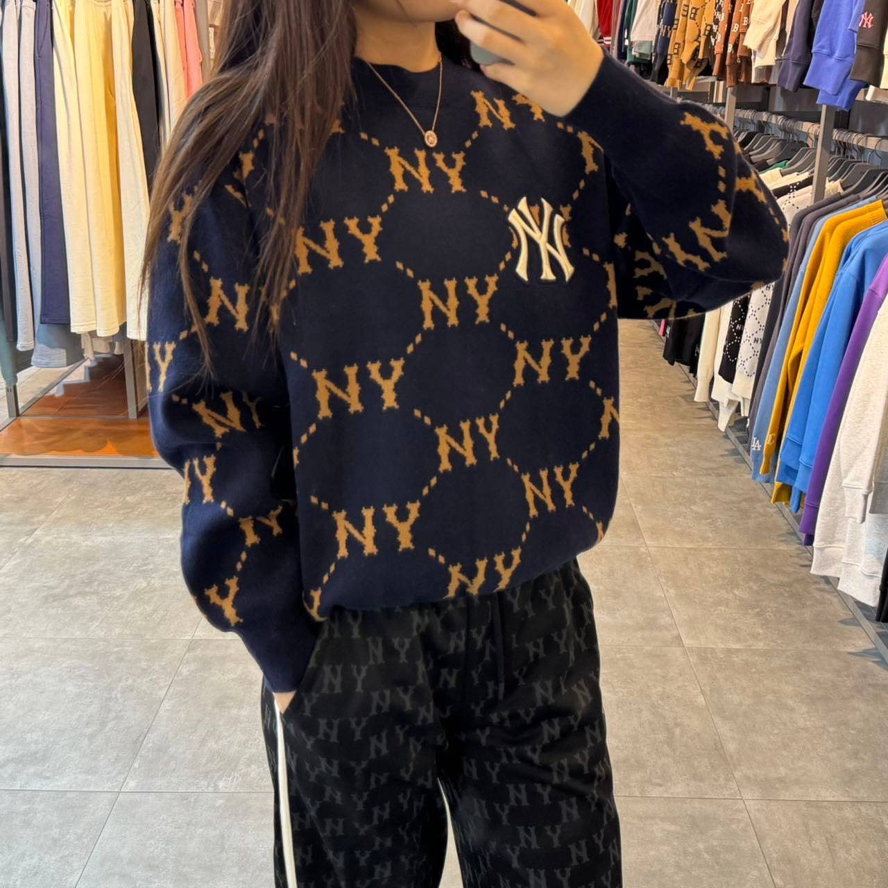 韓國 MLB Diamond Monogram Sweater Pullover 【MB019】 - STT Mall HK 靚太網購