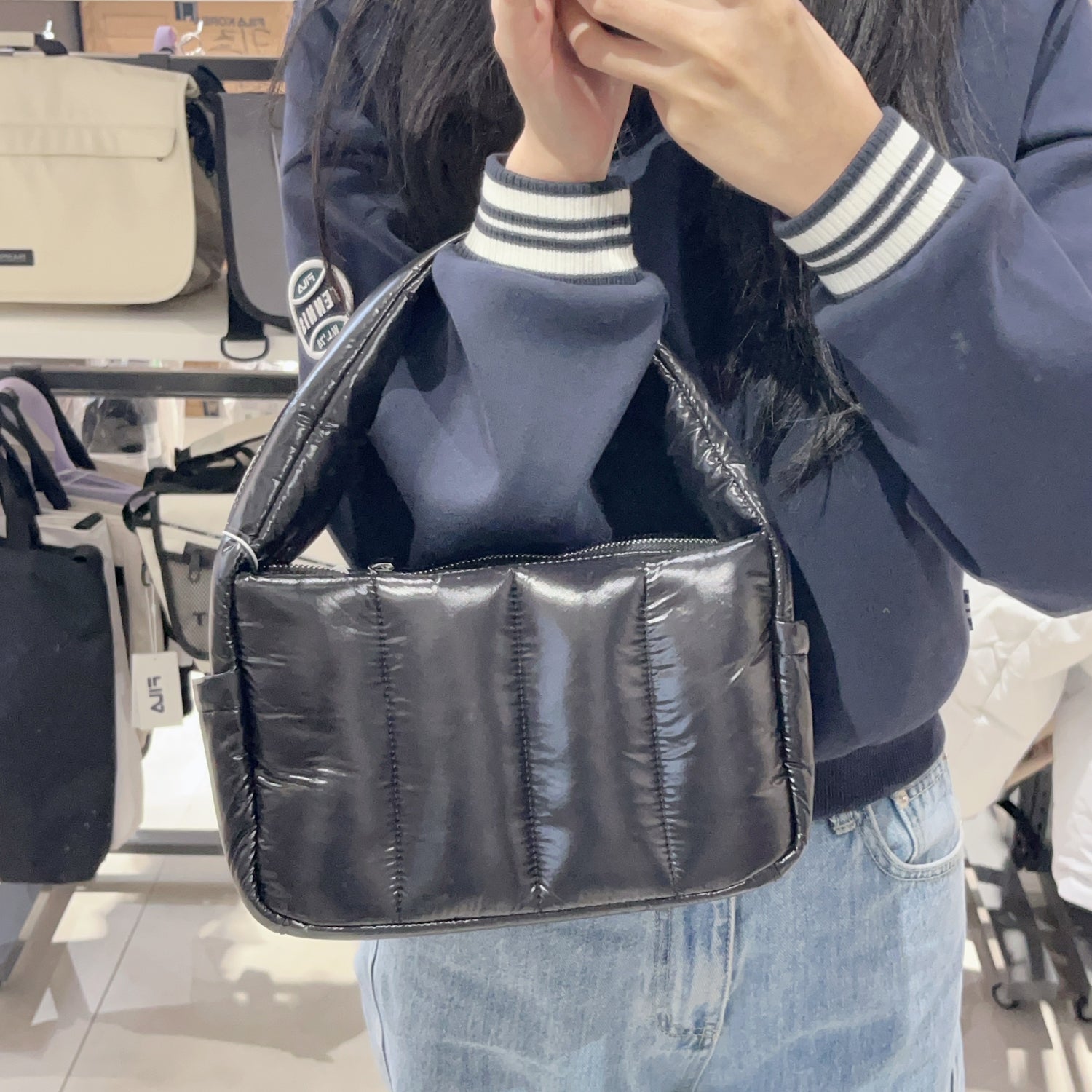 韓國 FILA Milano Glossy Tote Bag【FA158】