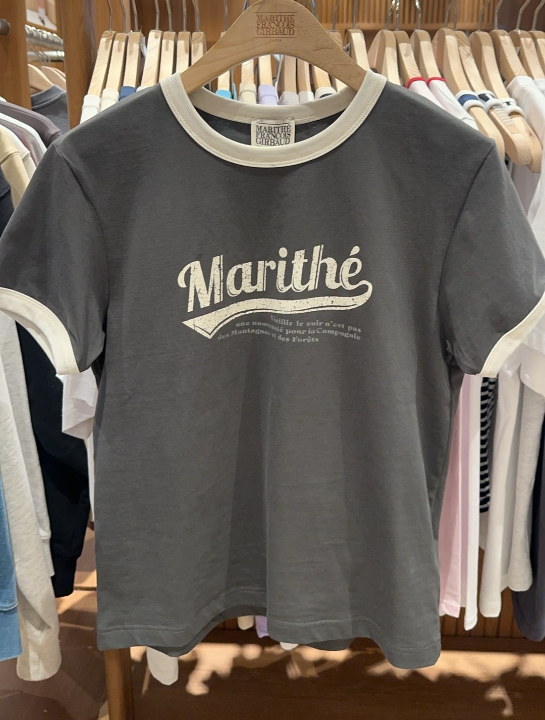 韓國 Marithe Francois Girbaud Vintage Baseball Ringer Tee【MF414】