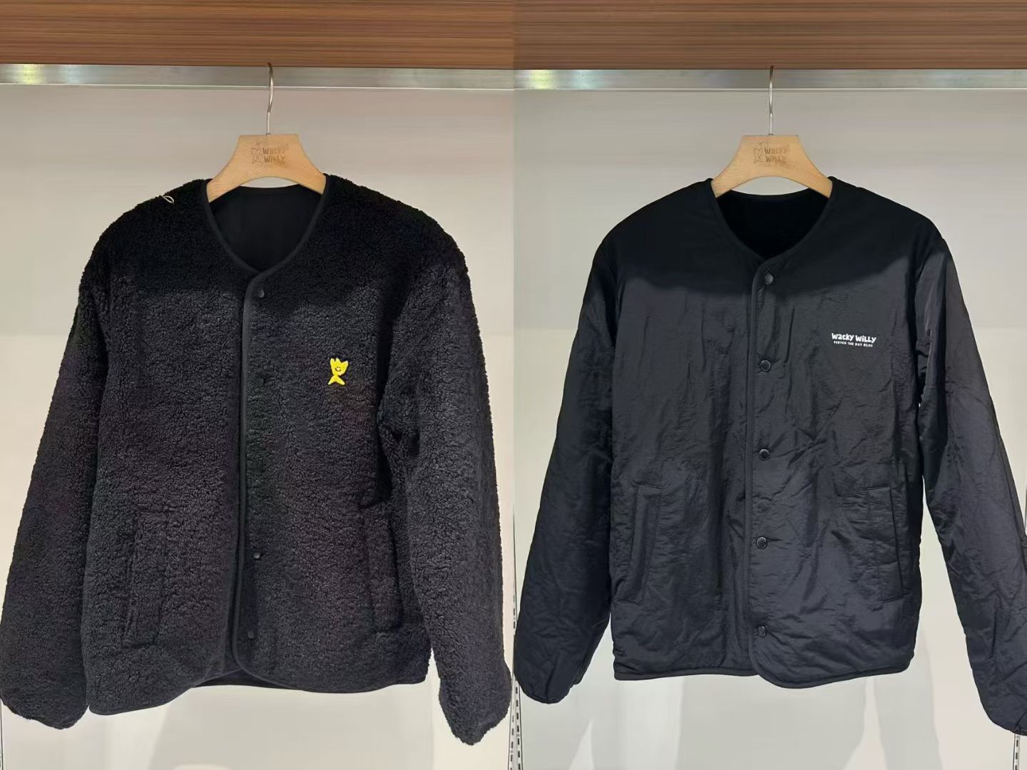 韓國 Wacky Willy Fleece Reversible Jacket【WW107】