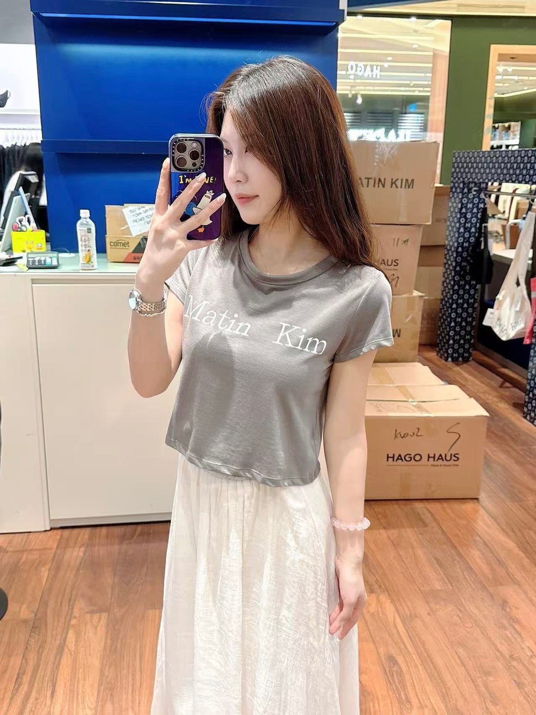 韓國 MK Crop T-Shirt【MK002】