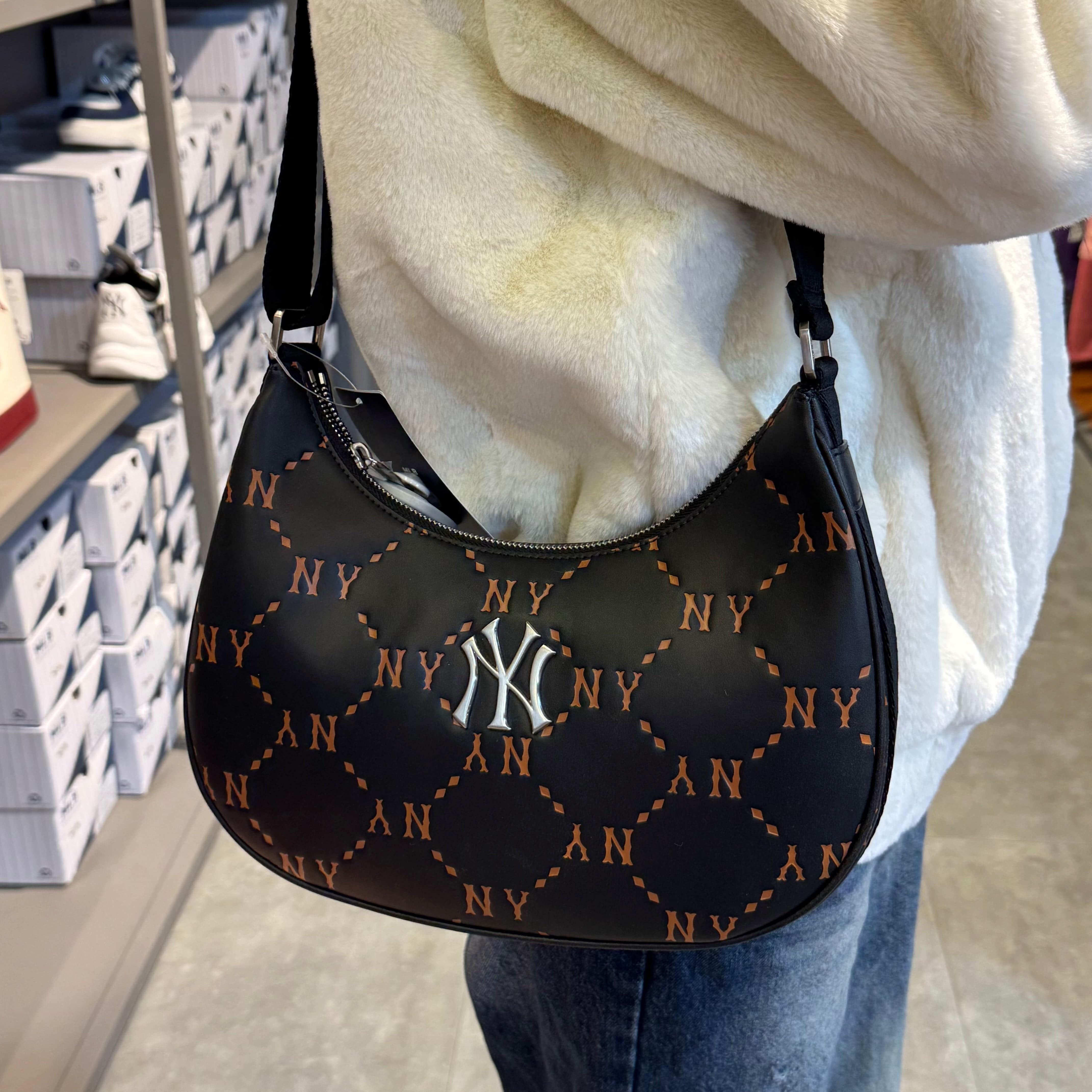 MLB Dia Monogram PU Embo l Hobo Bag MB096 STT Mall HK