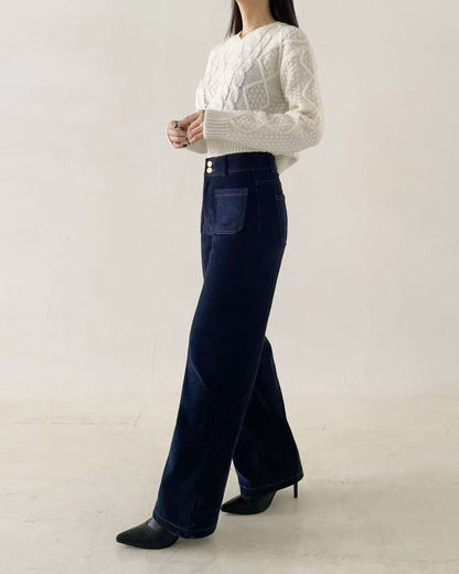 韓國 HowLuk 牛仔褲 刷薄毛  (冬季款)【H2566】