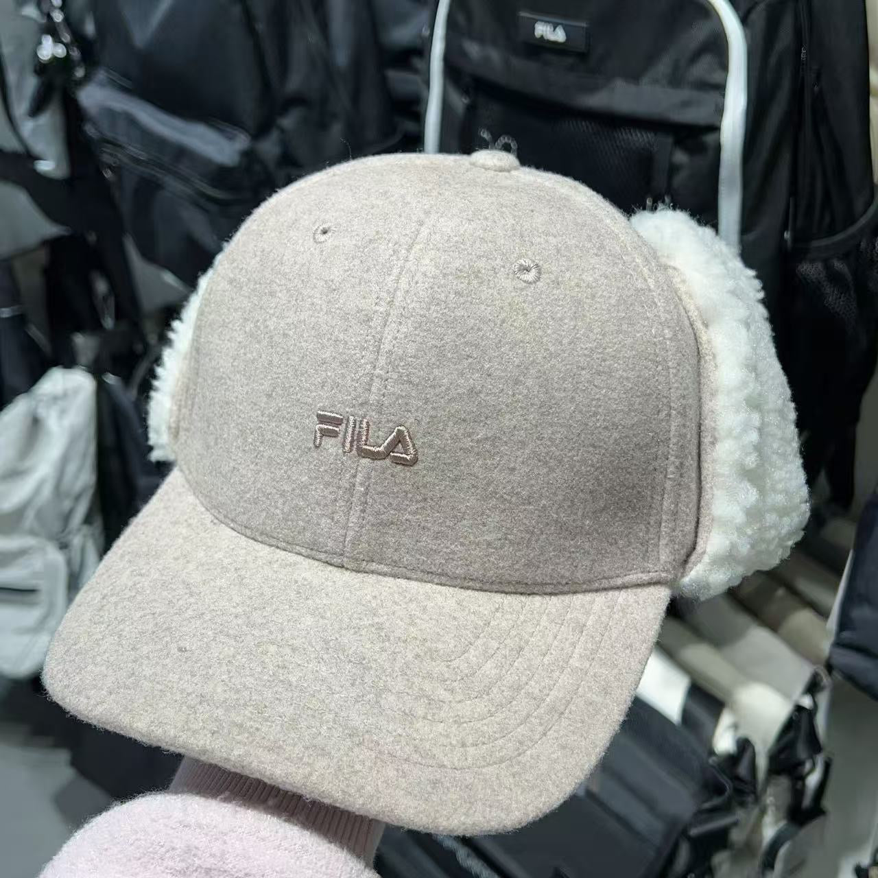 韓國 FILA Linear Earflap Cap【FA096】