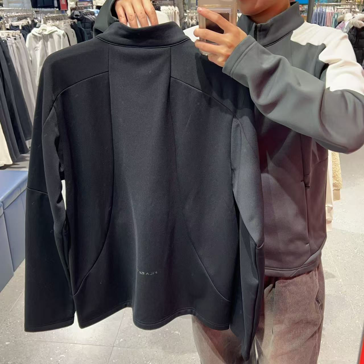 韓國 FILA Fleece Colorblock Training Jacket【FA044】