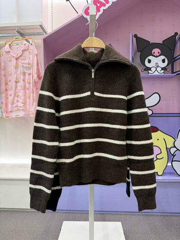 韓國 SPAO Women's Hairy Half-Zip Sweater【SP199】