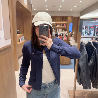 韓國 Marithe Francois Girbaud W Round Neck Cardigan 【MF294】