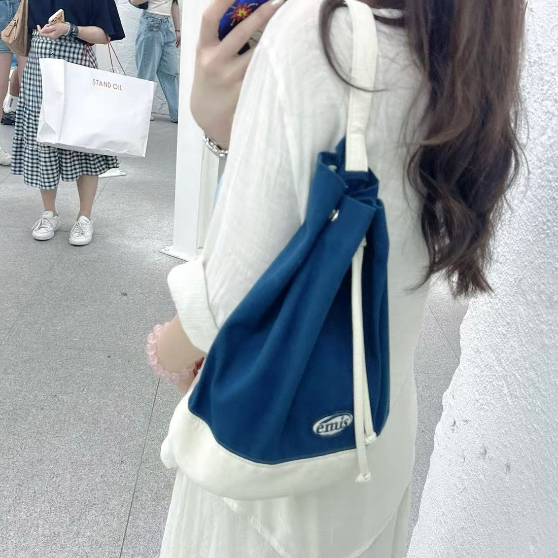韓國 EMIS Canvas Marine Bag【ES082】