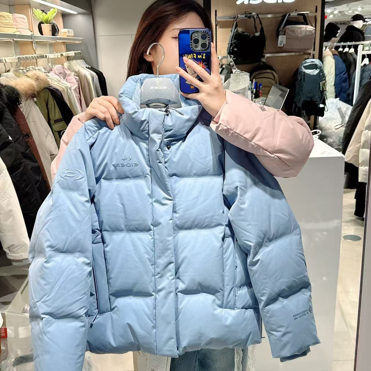 韓國 Eider Women's Windstopper Welding Goose Down Short Padding (鵝絨)【ER013】