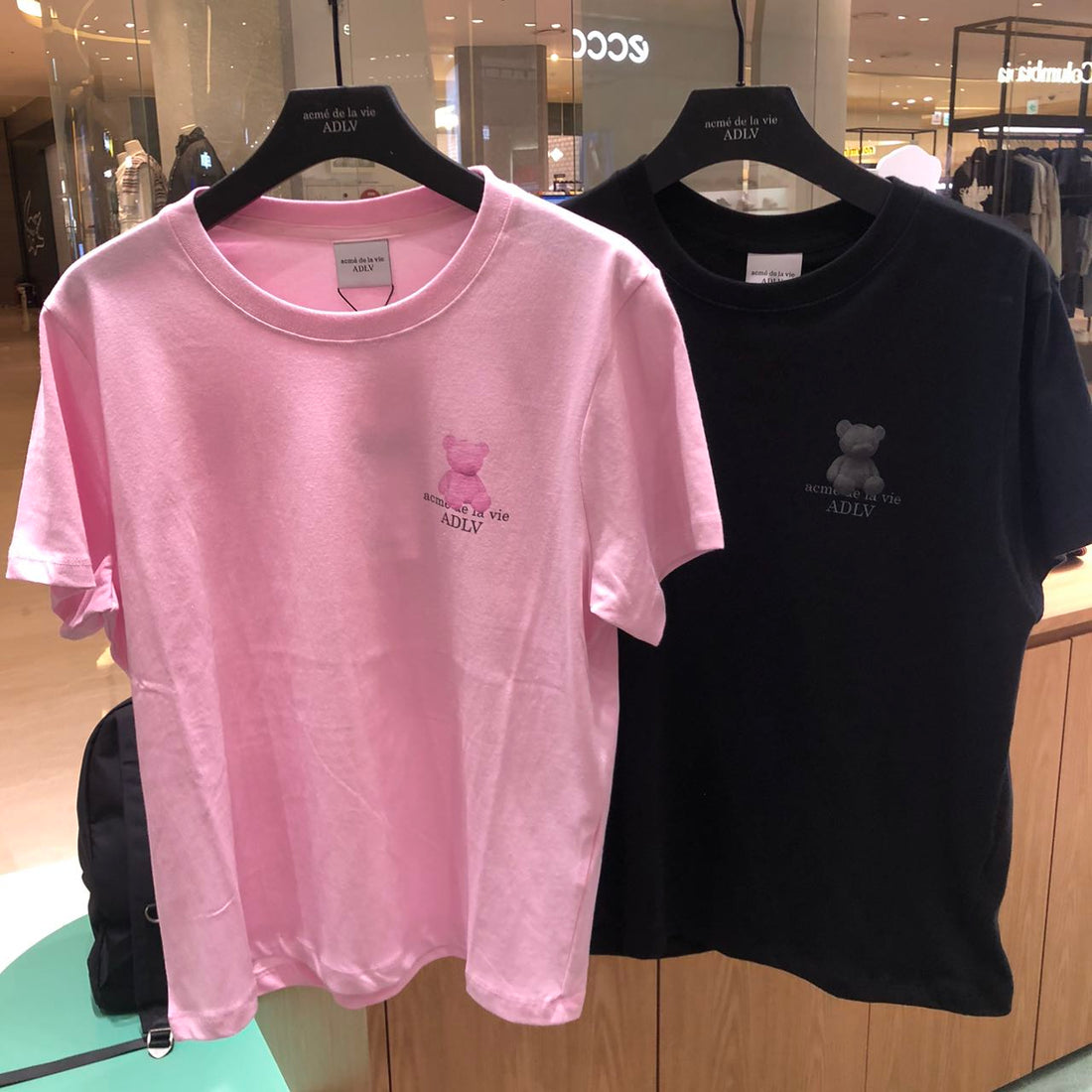 韓國 ADLV FUZZY BEAR SHORT SLEEVE T-SHIRT【AD011】