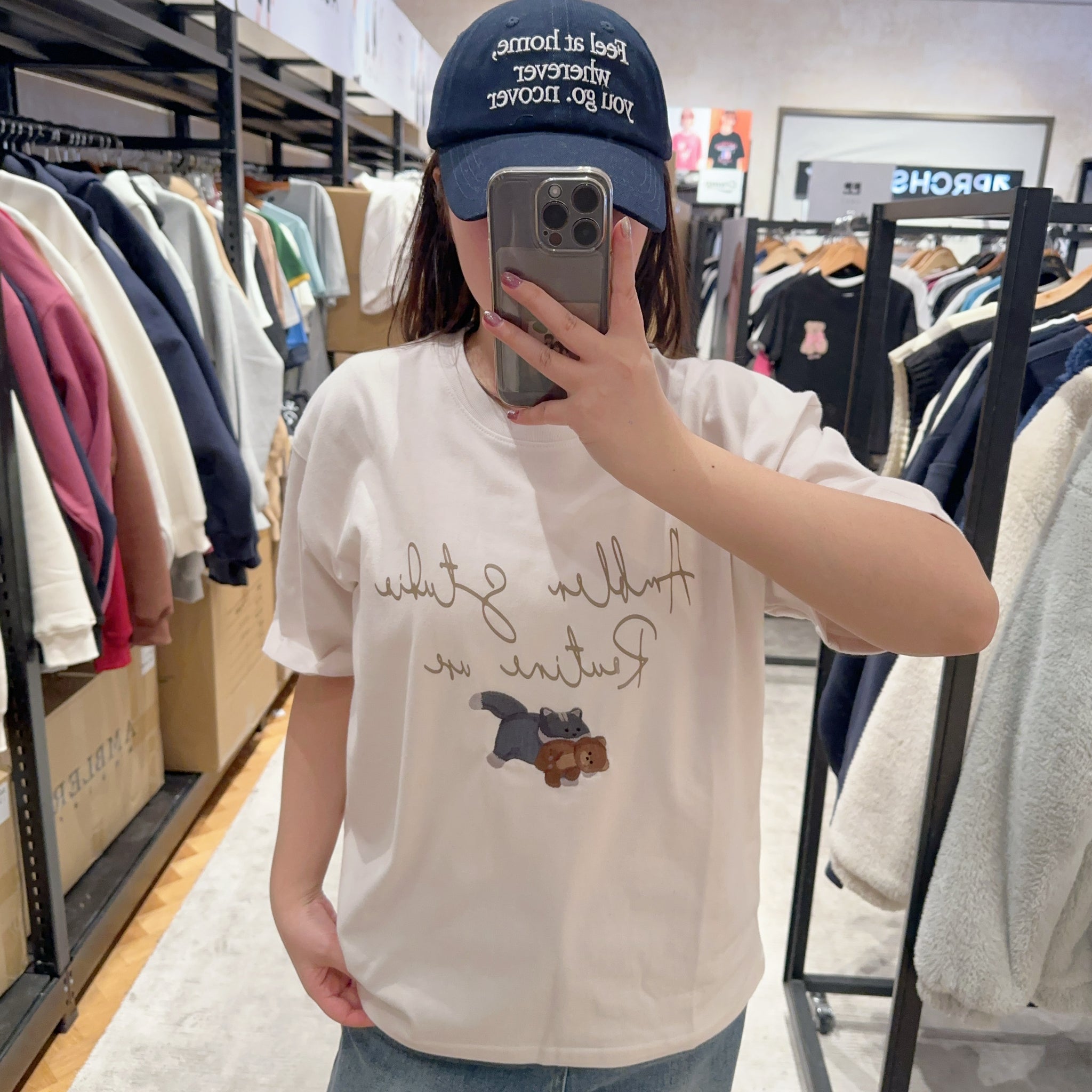 韓國 Ambler Mini Cat T-Shirt【AR078】 - STT Mall HK 靚太網購