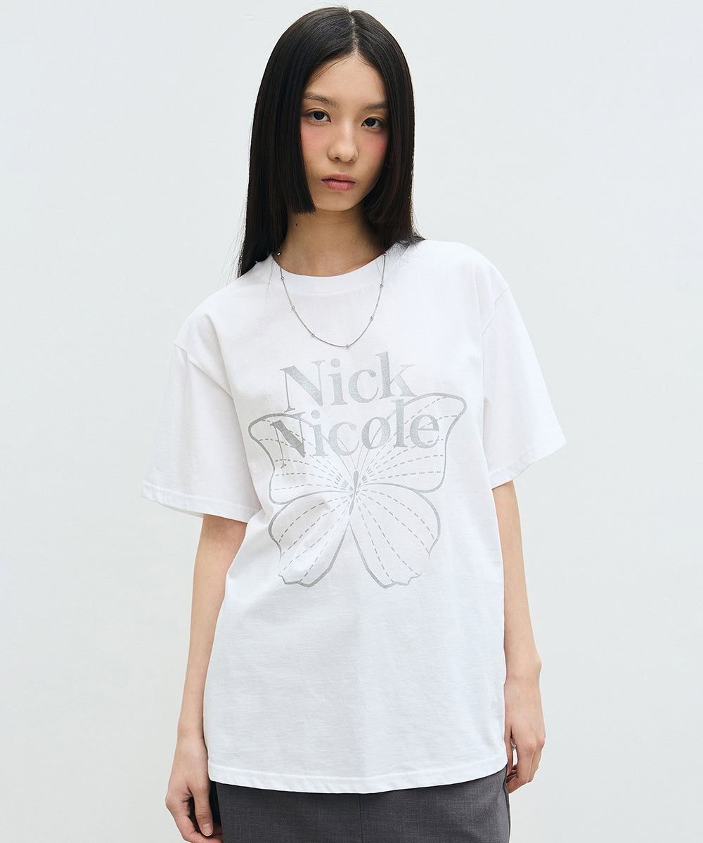 韓國 Nick Nicole Big Butterfly Sleeve Top【NK027】