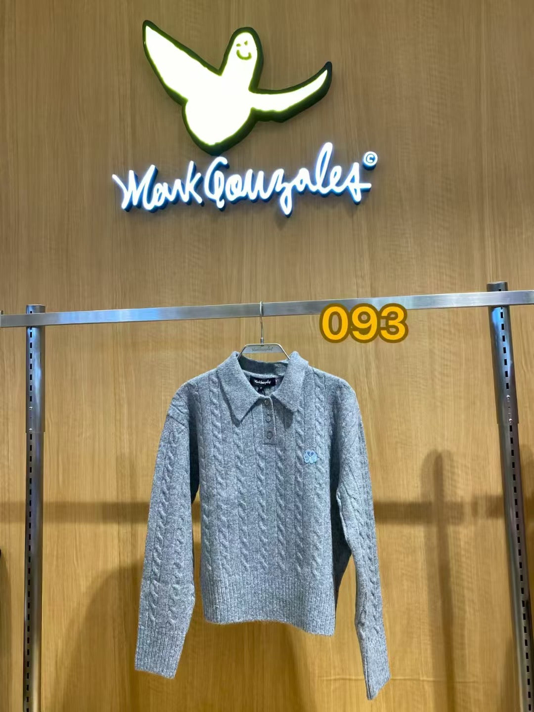 韓國 Mark Gonzales Women's Club Cable Neck Knit【MG132】