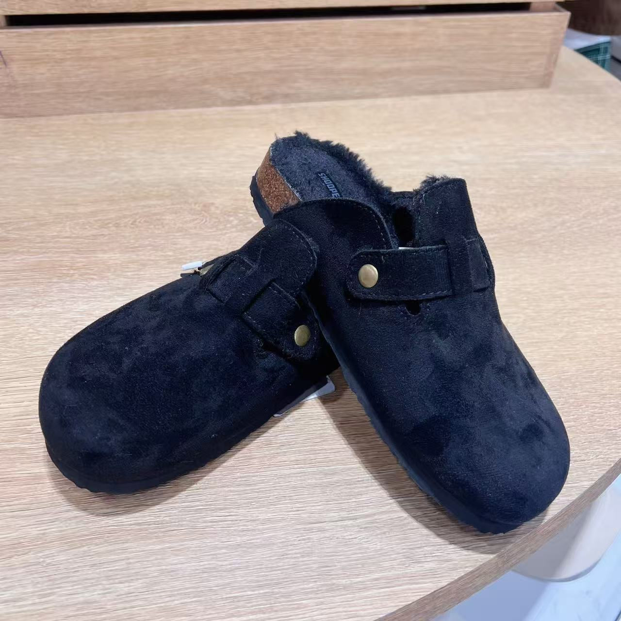 韓國 SPAO Shearling Suede Clogs【SP264】