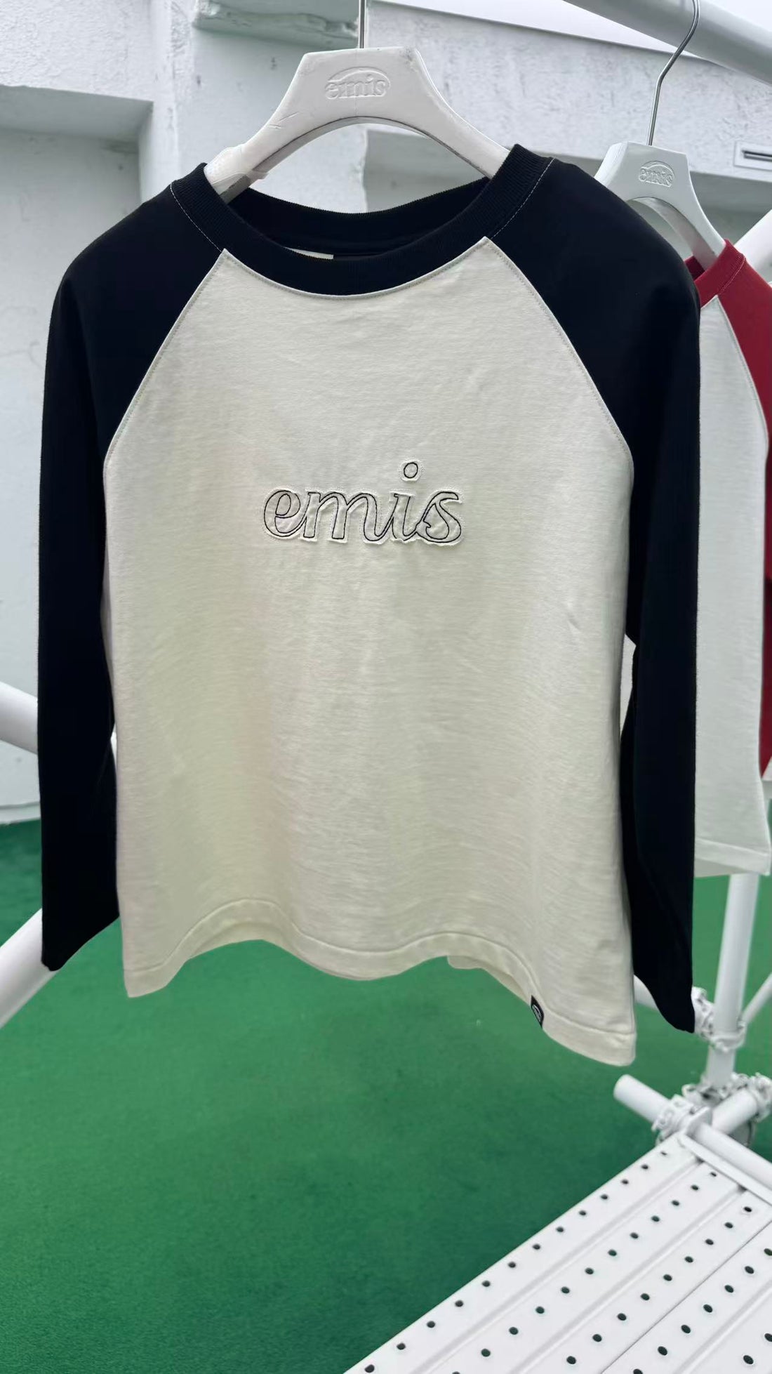 韓國 EMIS W 3/4 Sleeve Raglan T-Shirt【ES088】
