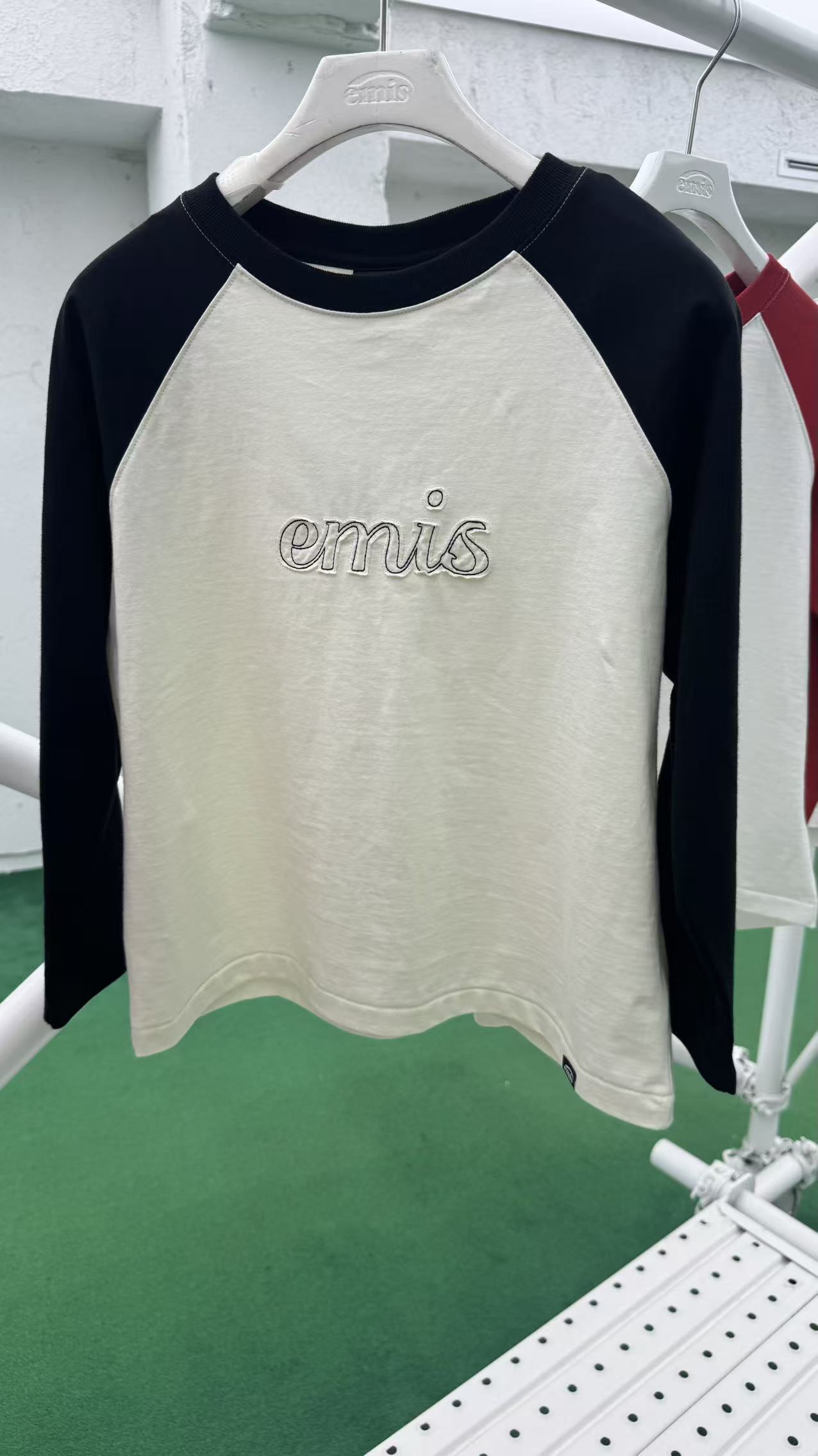 韓國 EMIS W 3/4 Sleeve Raglan T-Shirt【ES088】
