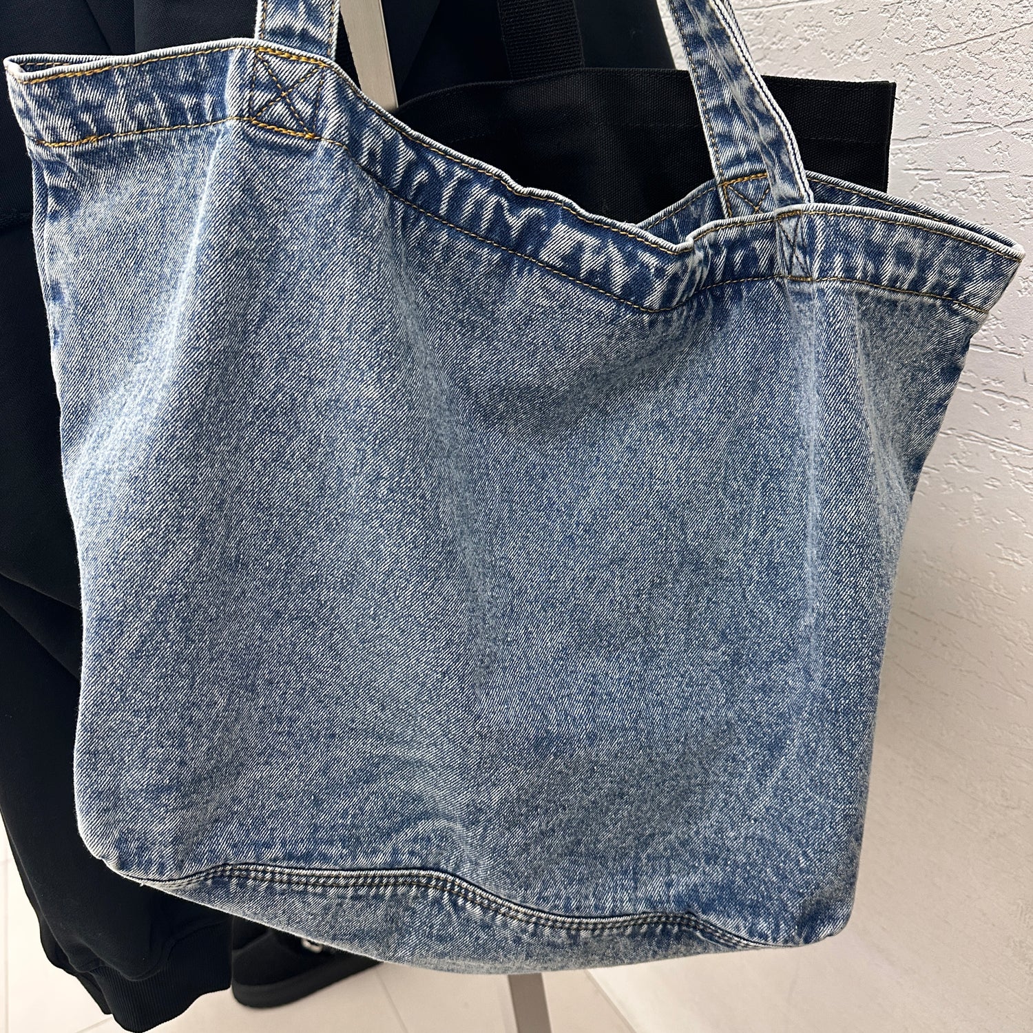 韓國 Matin Kim LOGO WASHED DENIM TOTE BAG【MK026】