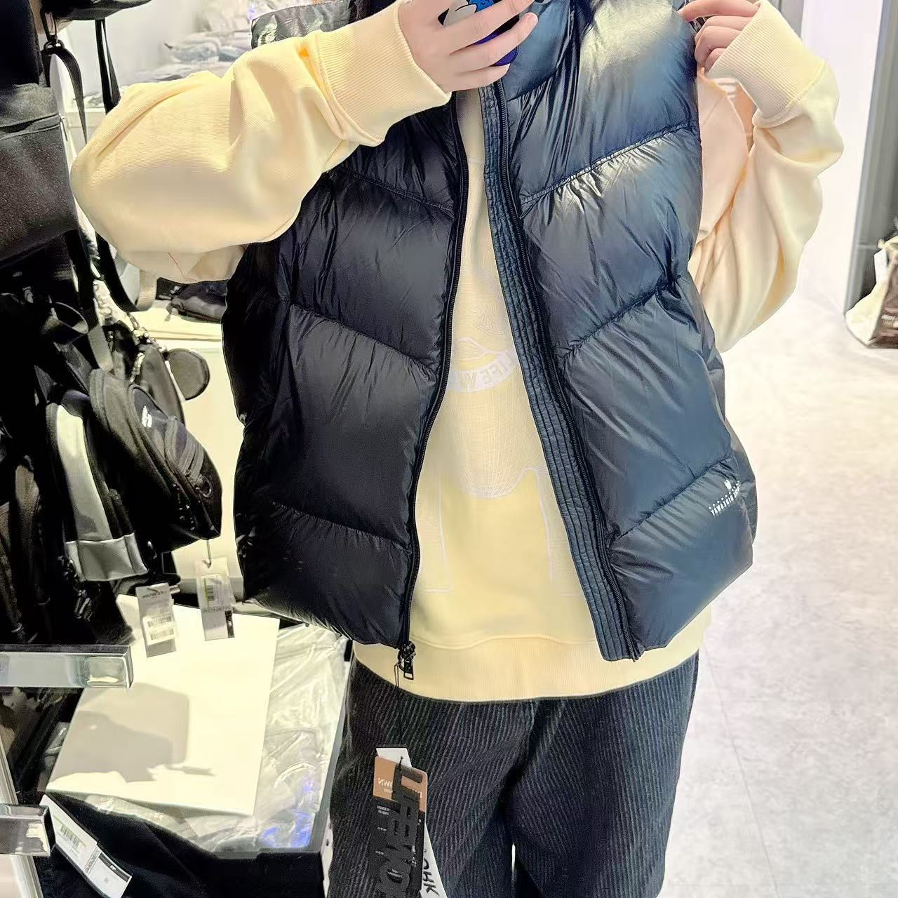 韓國 LifeWork Women's Soft Air High Neck Down Vest (鴨絨)【LW024】