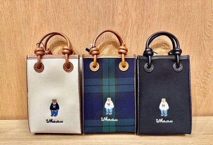 韓國 Who.A.U Canvas Mini Square Bag【WA211】